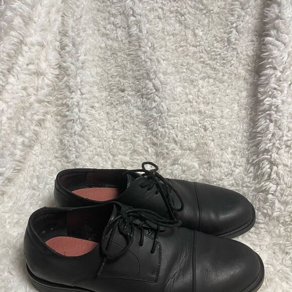Shoes for Crews slip & oil resistant leather black Men’s shoes.SZ12M main image 5